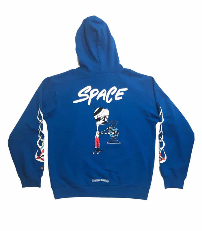 Chrome Hearts Matty Boy Space Hoodie Blue Graphic Oversized Fit