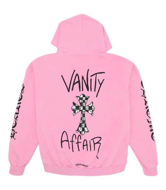 Chrome Hearts Matty Boy Vanity Affair Hoodie – Pink Oversized Graphic Hoodie