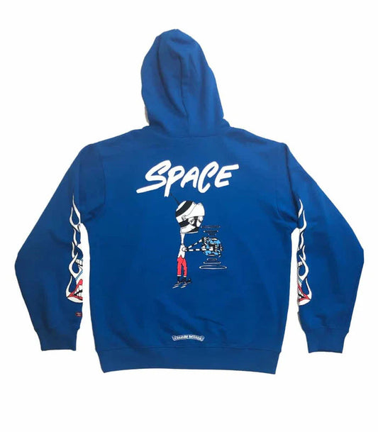 Chrome Hearts Matty Boy Space Hoodie Blue Graphic Oversized Fit